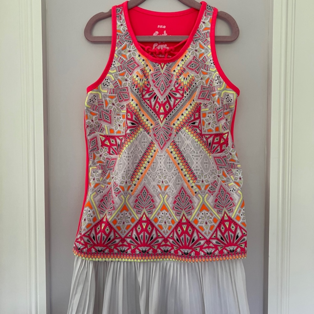 Girls Lucky In Love Tennis Tank and Pleated Skirt Size 7-8 - Picture 7 of 7